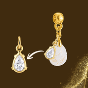 Additional Charm with Gold Leaf and a Zirconia Drop – Kit not included