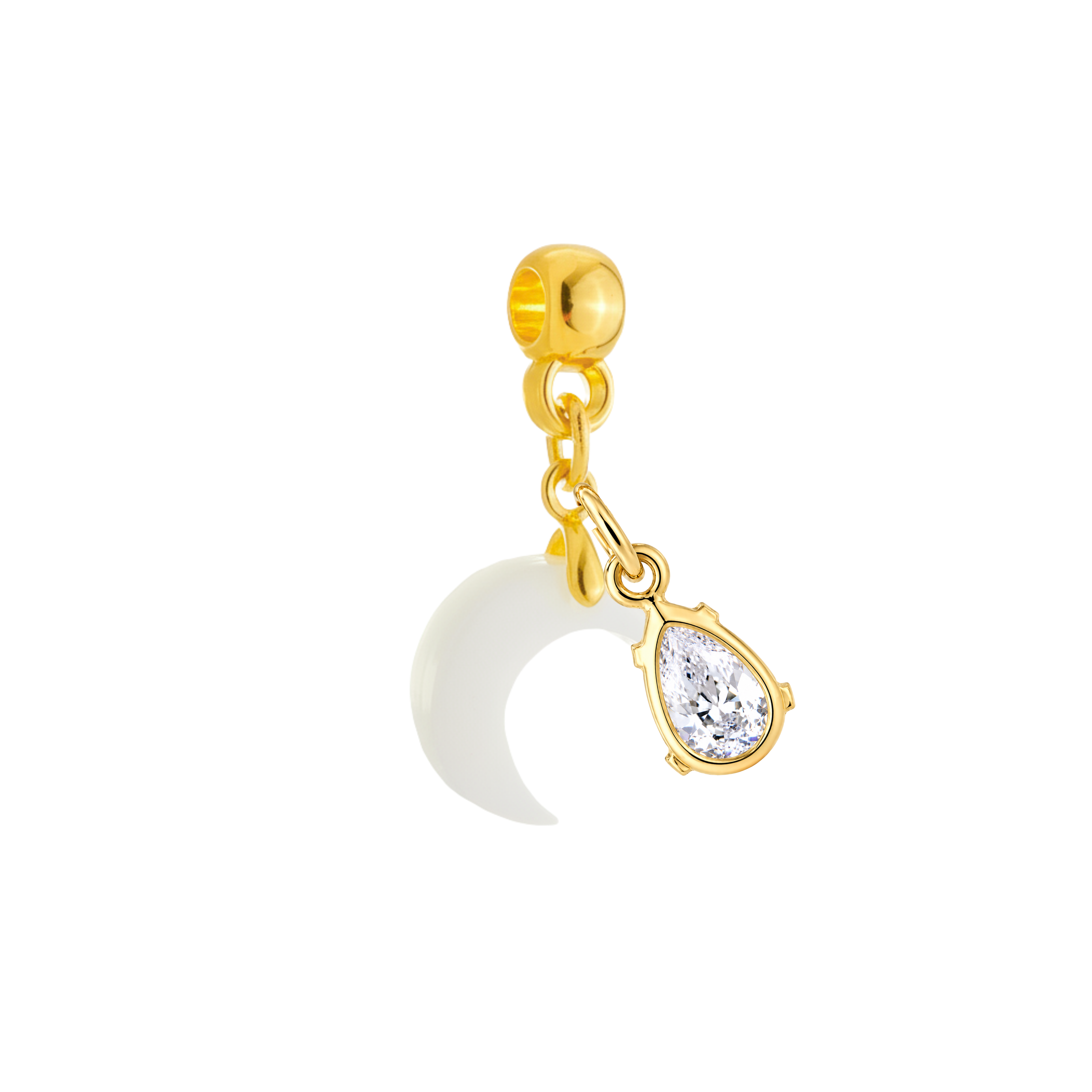 Mini Moon with Zirconia Drop