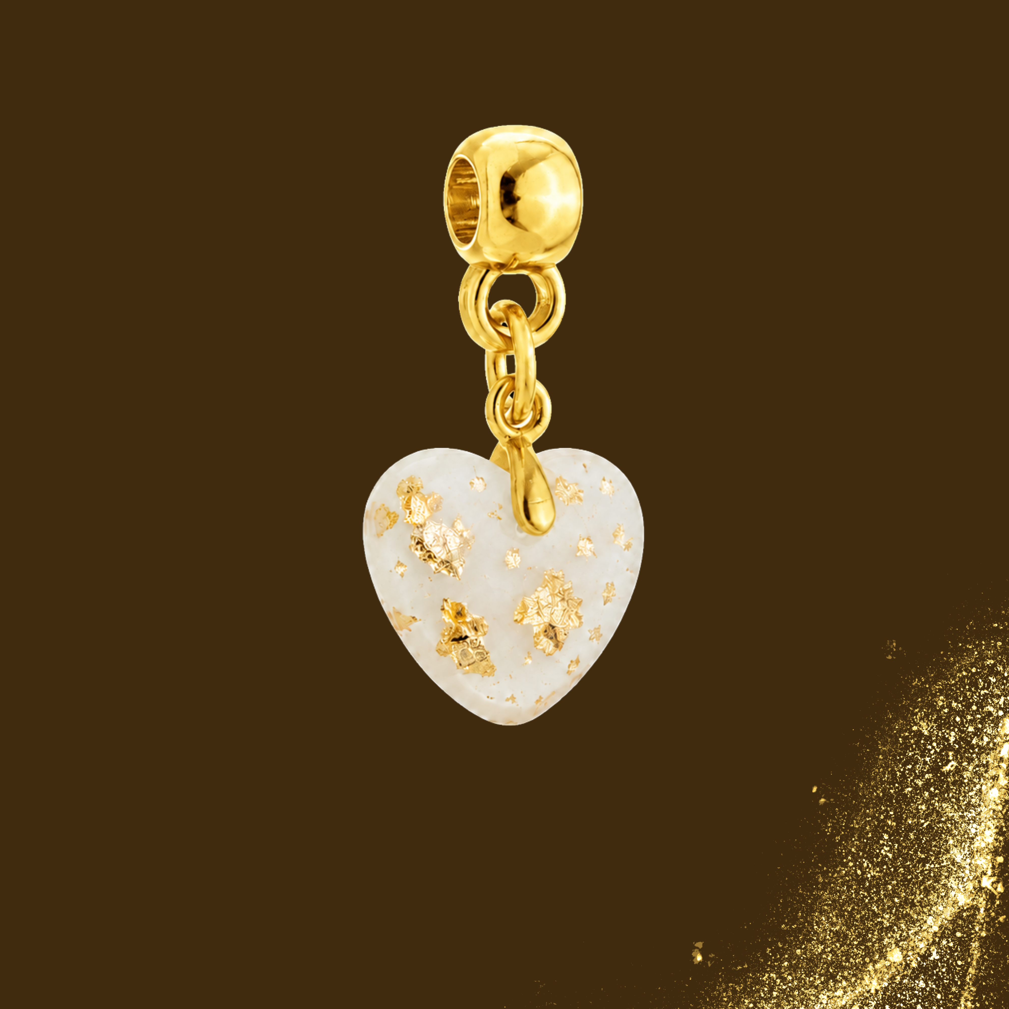 Charm Supplémentaire avec Feuille d’Or – Kit Non Inclus 