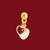Charm Adicional con Corazón Rubí