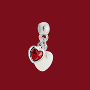 Charm Adicional con Corazón Rubí