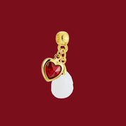Charm Adicional con Corazón Rubí