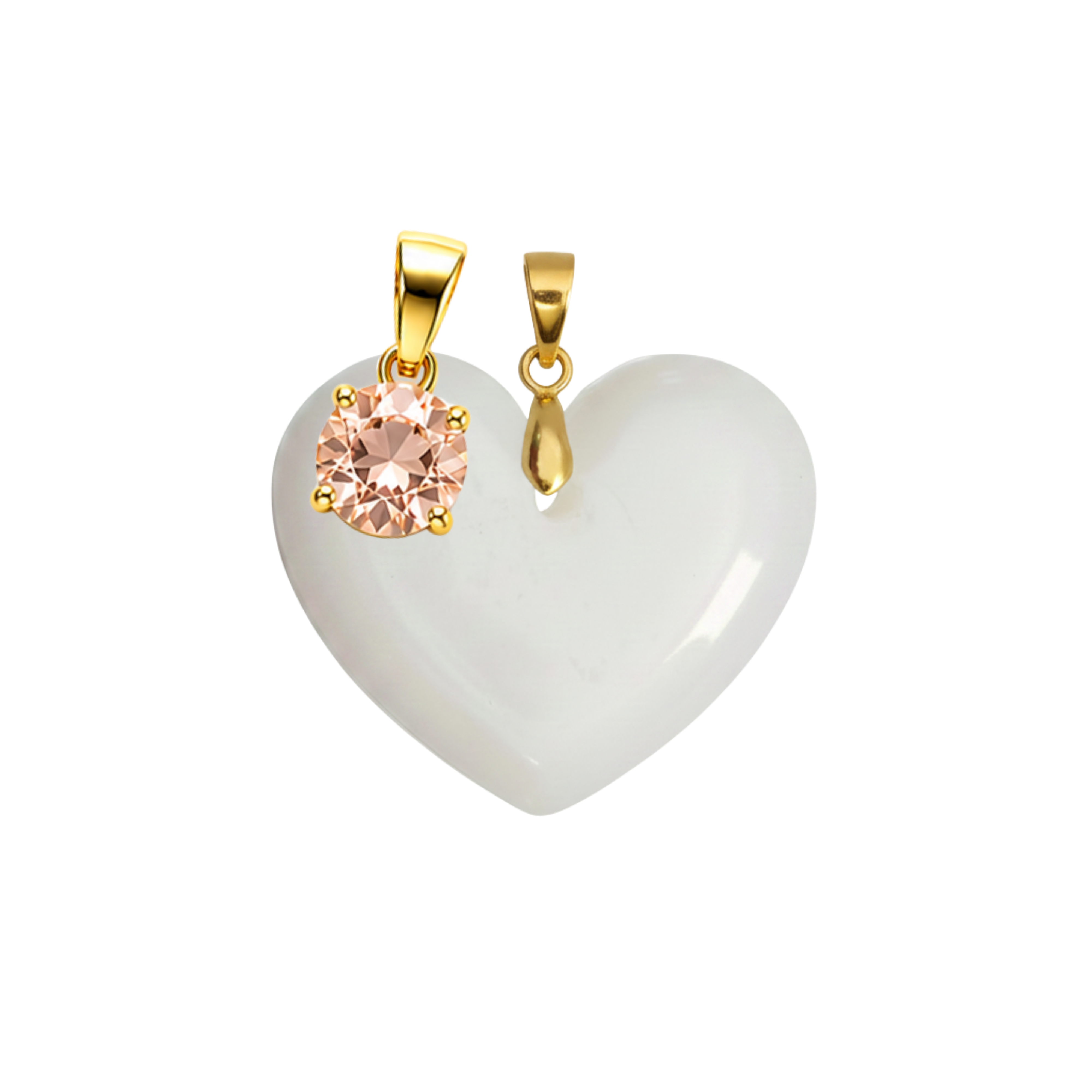 Corazón Gordito Adicional con Colgante del Mes de Nacimiento