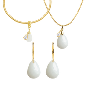 Diamond Drop with Zirconia Drop