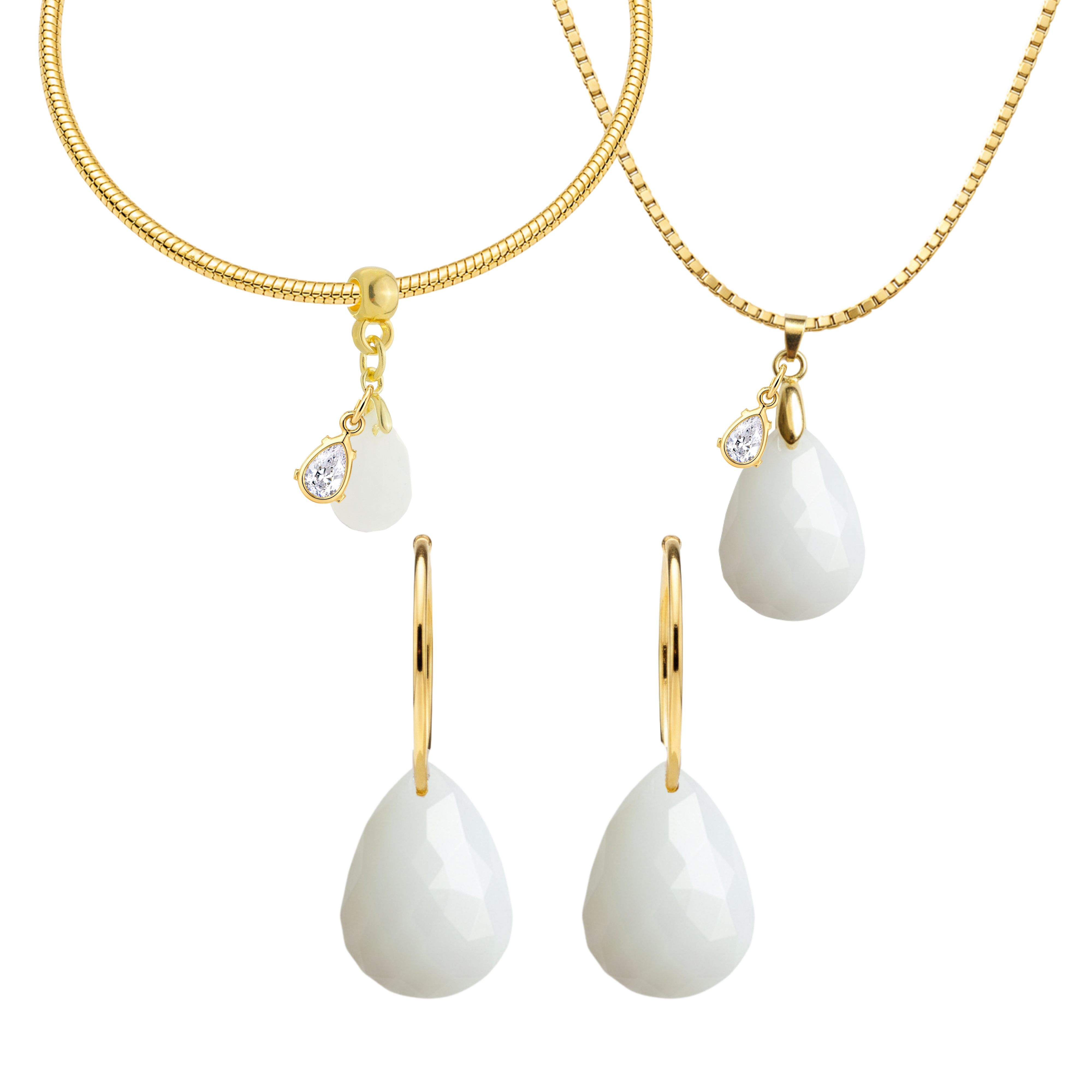 Diamond Drop with Zirconia Drop