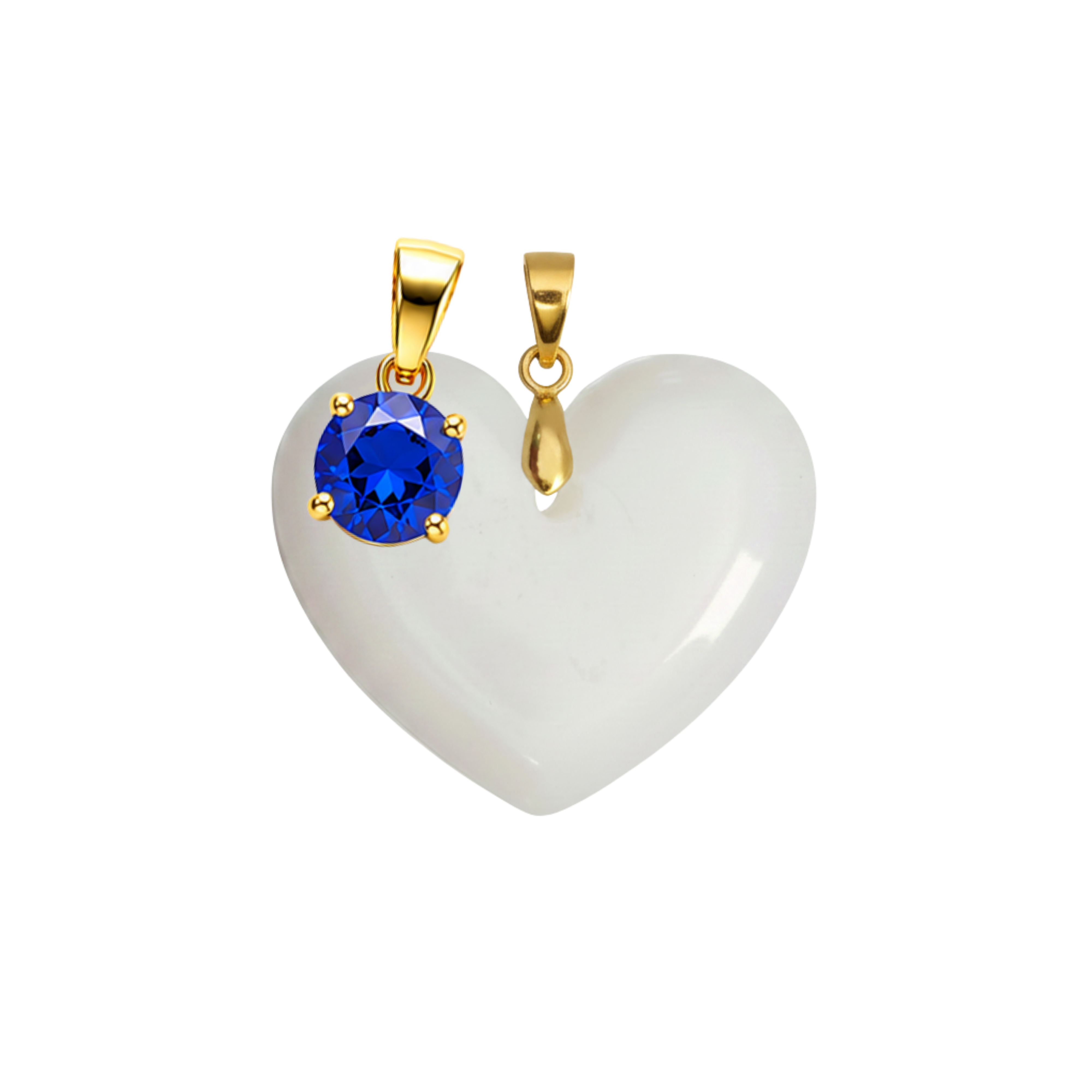Corazón Gordito Adicional con Colgante del Mes de Nacimiento