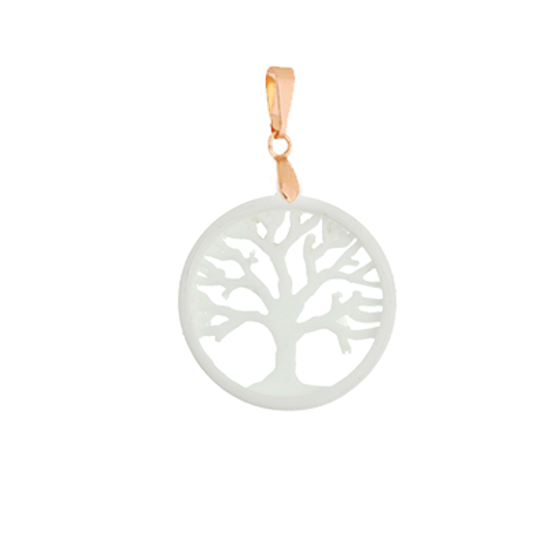 Round Tree of Life Pendant - Breastmilk jewelry